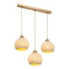 Three-light ceiling lamp PWL-0973 II pakoworld E27 gold 50x18x85cm
