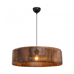 Tebaha pakoworld single-light ceiling lamp E27 in brown shade Φ55x20cm Tebaha pakoworld single-light ceiling lamp E27 in brown shade Φ55x20cm