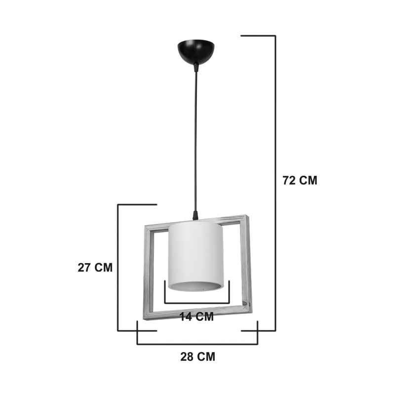 Sereda pakoworld single-light ceiling lamp E27 in brown-cream shade 28x14x27cm Sereda pakoworld single-light ceiling lamp E27 in brown-cream shade 28x14x27cm
