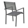 Armchair Moly pakoworld anthracite aluminum-textilene 61x56.5x87.5cm