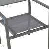 Armchair Moly pakoworld anthracite aluminum-textilene 61x56.5x87.5cm