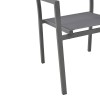 Armchair Moly pakoworld anthracite aluminum-textilene 61x56.5x87.5cm