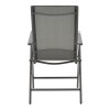 Πολυθρόνα Candor pakoworld ανθρακί μέταλλο και γκρι textilene 51.5x63.5x107εκ