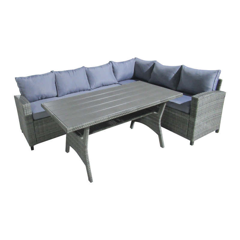 Lounge Flashy pakoworld set of 3 pieces fabric charcoal-rattan charcoal Lounge Flashy pakoworld set of 3 pieces fabric charcoal-rattan charcoal