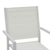 Zacreta pakoworld aluminum-textilene armchair in white color 56x61x87.5cm