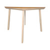 Τραπέζι Synergy pakoworld αλουμίνιο cappuccino-plywood σε φυσική απόχρωση 80x80x74εκ