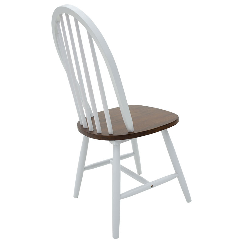 Chair Adalyn pakoworld wood walnut-white legs Chair Adalyn pakoworld wood walnut-white legs