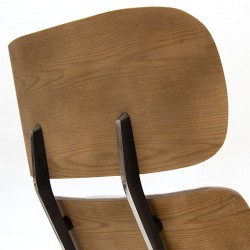 Relax armchair Mirto pakoworld solid wood walnut-fabric ivory 80x80x96.5cm Relax armchair Mirto pakoworld solid wood walnut-fabric ivory 80x80x96.5cm