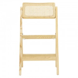 Yoko pakoworld folding chair beige pvc rattan-natural leg Yoko pakoworld folding chair beige pvc rattan-natural leg