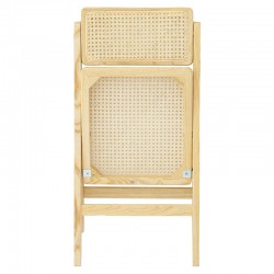 Yoko pakoworld folding chair beige pvc rattan-natural leg Yoko pakoworld folding chair beige pvc rattan-natural leg