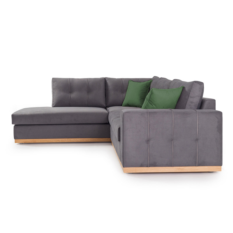 Corner sofa Boston pakoworld right corner anthracite-cypress fabric 280x225x90cm Corner sofa Boston pakoworld right corner anthracite-cypress fabric 280x225x90cm