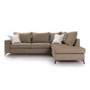 Corner sofa Boston pakoworld left corner fabric mocha-cream 290x235x95cm