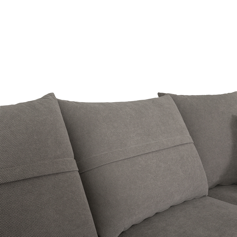 Left corner sofa Montana pakoworld grey fabric-light grey cushions 275x215x93cm Left corner sofa Montana pakoworld grey fabric-light grey cushions 275x215x93cm