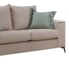 Verona pakoworld 2-seater sofa cream fabric with mint cushions 173x93x100cm