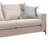 Verona pakoworld 3-seater sofa cream fabric with mint cushions 225x93x100cm