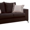 Verona pakoworld 2-seater sofa dark grey fabric with beige cushions 173x93x100cm