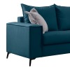 Verona pakoworld 2-seater sofa blue fabric with light grey cushions 173x93x100cm