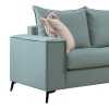 Verona pakoworld 2-seater sofa mint fabric with cream cushions 173x93x100cm