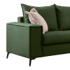 Verona pakoworld 2-seater sofa dark green fabric with cream cushions 173x93x100cm
