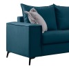 Verona pakoworld 2 pieces sofa set blue fabric with light grey-colored cushions