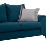 Verona pakoworld 2 pieces sofa set blue fabric with light grey-colored cushions
