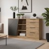 Phoebe pakoworld sideboard in sonoma - gray shade 170.2x40x92cm