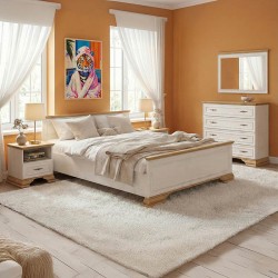 Jaden Bedroom Set with Bed 160x200cm Set of 4pcs