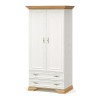 Jaden Bedroom Set with Oak Bed - White 160x200cm Set of 4pcs