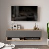 Roscoe pakoworld wall TV unit with shelf color anthracite-oak 100x31,5x29cm