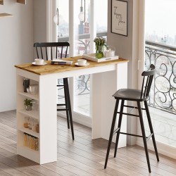 Table Bar Riff pakoworld white-sonoma120x51.5x101.5cm Table Bar Riff pakoworld white-sonoma120x51.5x101.5cm