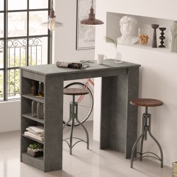 Table Bar Riff pakoworld athracite antique 120x51.5x101.5cm Table Bar Riff pakoworld athracite antique 120x51.5x101.5cm
