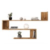 Wall shelf Belinda pakoworld in oak color 120x14.5x71.4cm