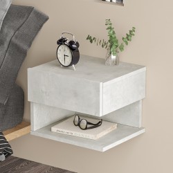Nightstand Conquer pakoworld antique grey 40x35x31cm Nightstand Conquer pakoworld antique grey 40x35x31cm