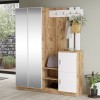 Entrance unit Doorse pakoworld melamine white-oak 147.5x35x180cm