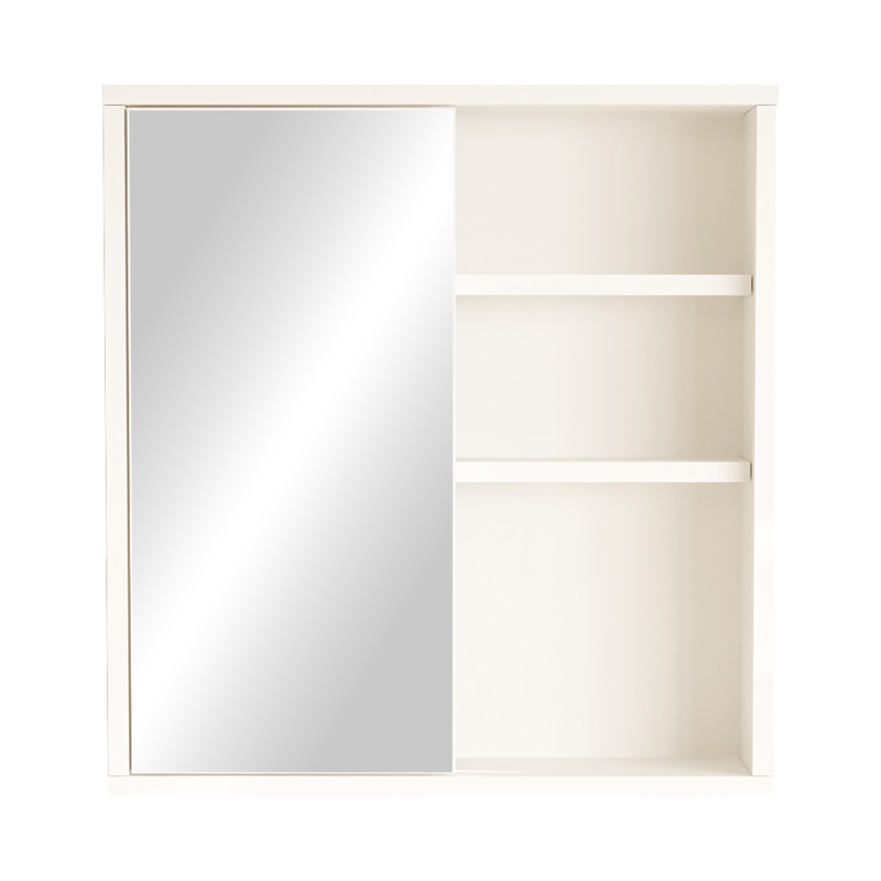 Bagno bathroom cabinet with mirror pakoworld in white shade 60x14.5x63.6cm Bagno bathroom cabinet with mirror pakoworld in white shade 60x14.5x63.6cm