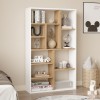 Bookcase Boteca 10-seater pakoworld in oak-white shade 75x22x123.6cm