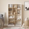 Bookcase Boteca 10-seater pakoworld in oak-white shade 75x22x123.6cm