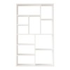 Bookcase Boteca 10-seater pakoworld in white shade 75x22x123.6cm