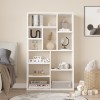 Bookcase Boteca 10-seater pakoworld in white shade 75x22x123.6cm