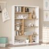 Bookcase Decora pakoworld in oak-whiteshade 90x22x123.6cm
