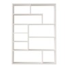 Bookcase Decora pakoworld in white shade 90x22x123.6cm