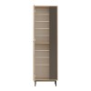 Shoe rack for 18 pairs Scarpiera pakoworld in natural-anthracite shade 57.2x35.5x185.60cm
