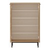 Shoe rack Kinga 5 shelves pakoworld in natural 72x35.5x105.6cm