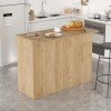 Kogile pakoworld kitchen table-counter in natural shade 120x60x88.2cm