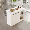 Kogile pakoworld kitchen table-counter in white shade 120x60x88.2cm
