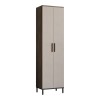 Cambi pakoworld column cabinet in brown-anthracite shade 50x35.5x183.6cm