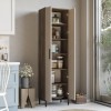 Cambi pakoworld column cabinet in brown-anthracite shade 50x35.5x183.6cm