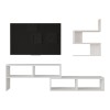 Kakomo pakoworld living room set in white shade 170x29.5x43cm