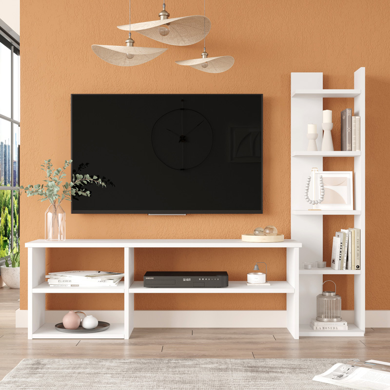 Perla pakoworld living room set in white 120x29.5x41.8cm Perla pakoworld living room set in white 120x29.5x41.8cm