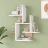 Nogara pakoworld wall shelf in natural-white shade 62.6x14.5x66.2cm